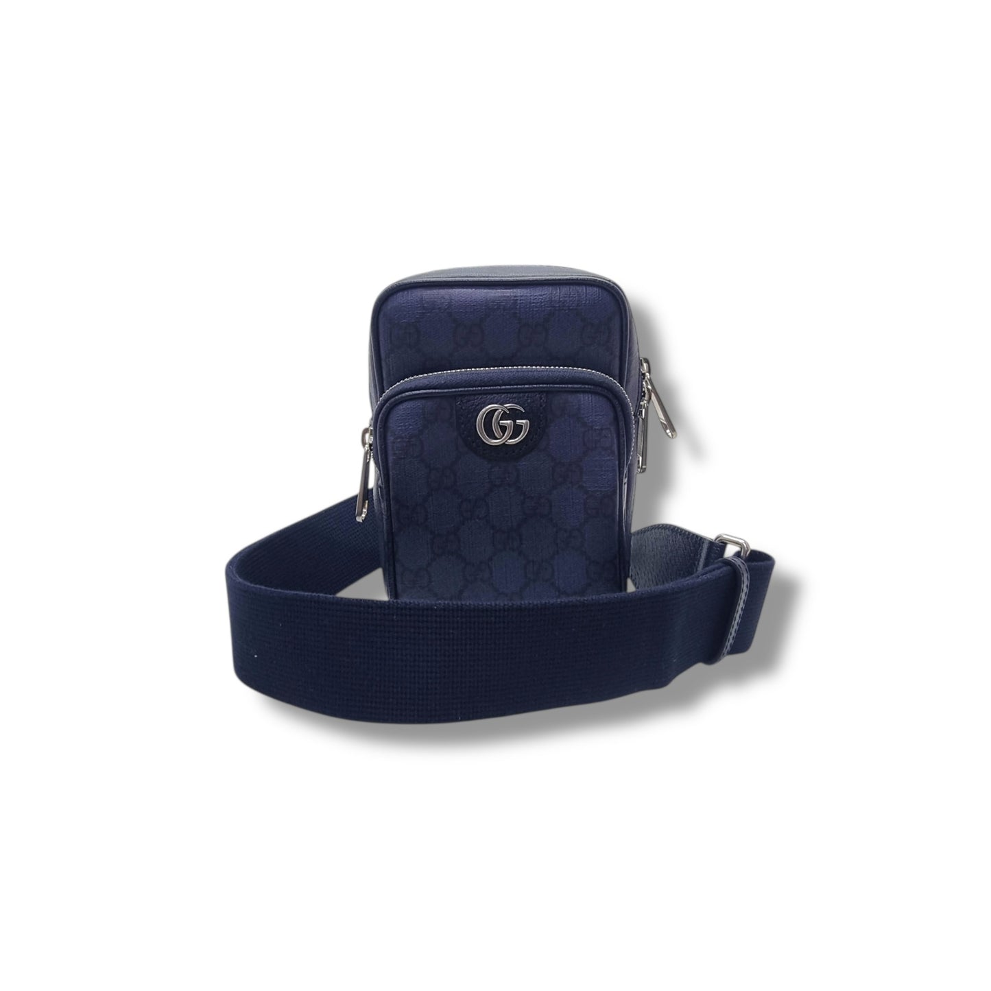 Gucci GG Ophidia Supreme Canvas Crossbody Shw (Blue)