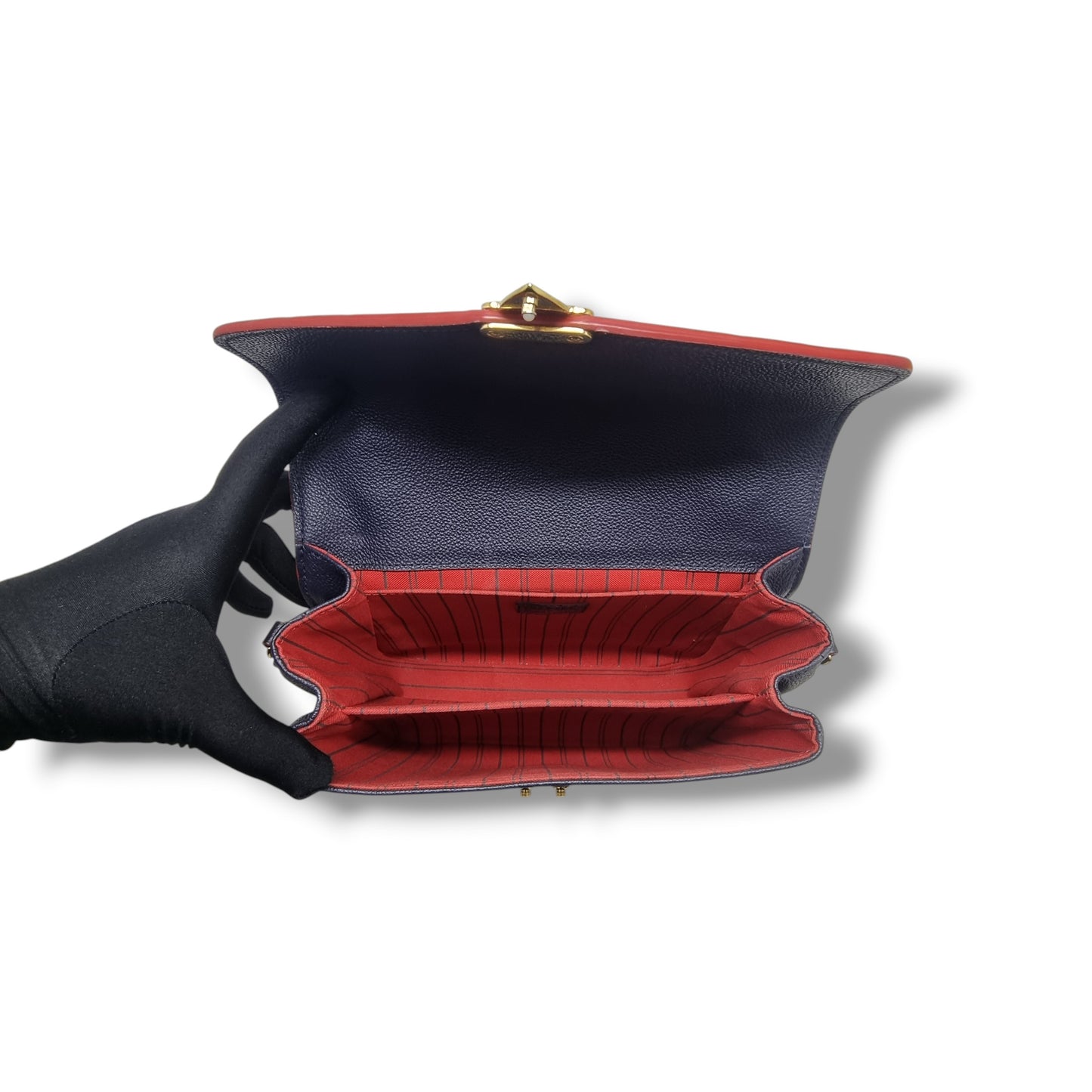 Louis Vuitton Pochette Metis Monogram Empriente Marine Rouge Ghw