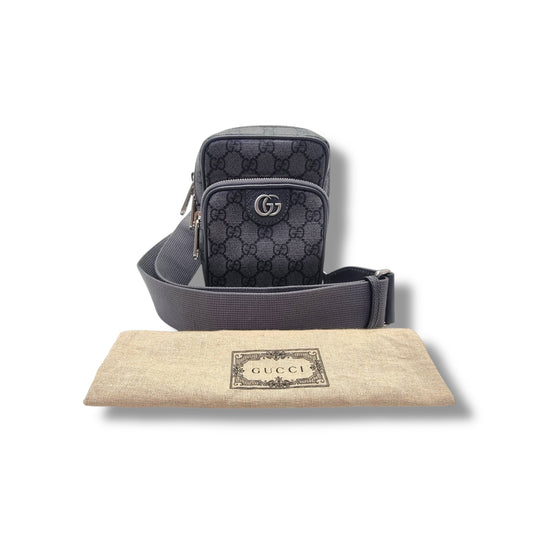 Gucci GG Ophidia Supreme Canvas Crossbody Shw (Grey)
