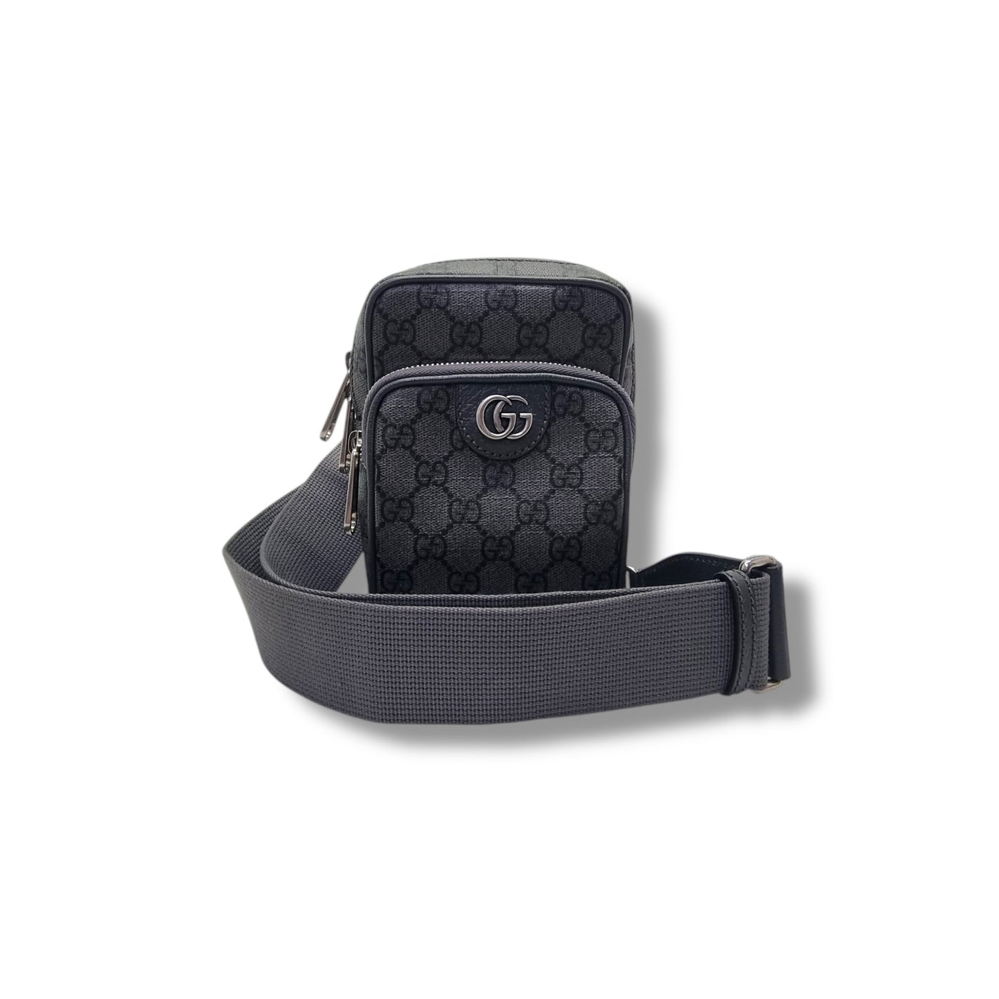 Gucci GG Ophidia Supreme Canvas Crossbody Shw (Grey)