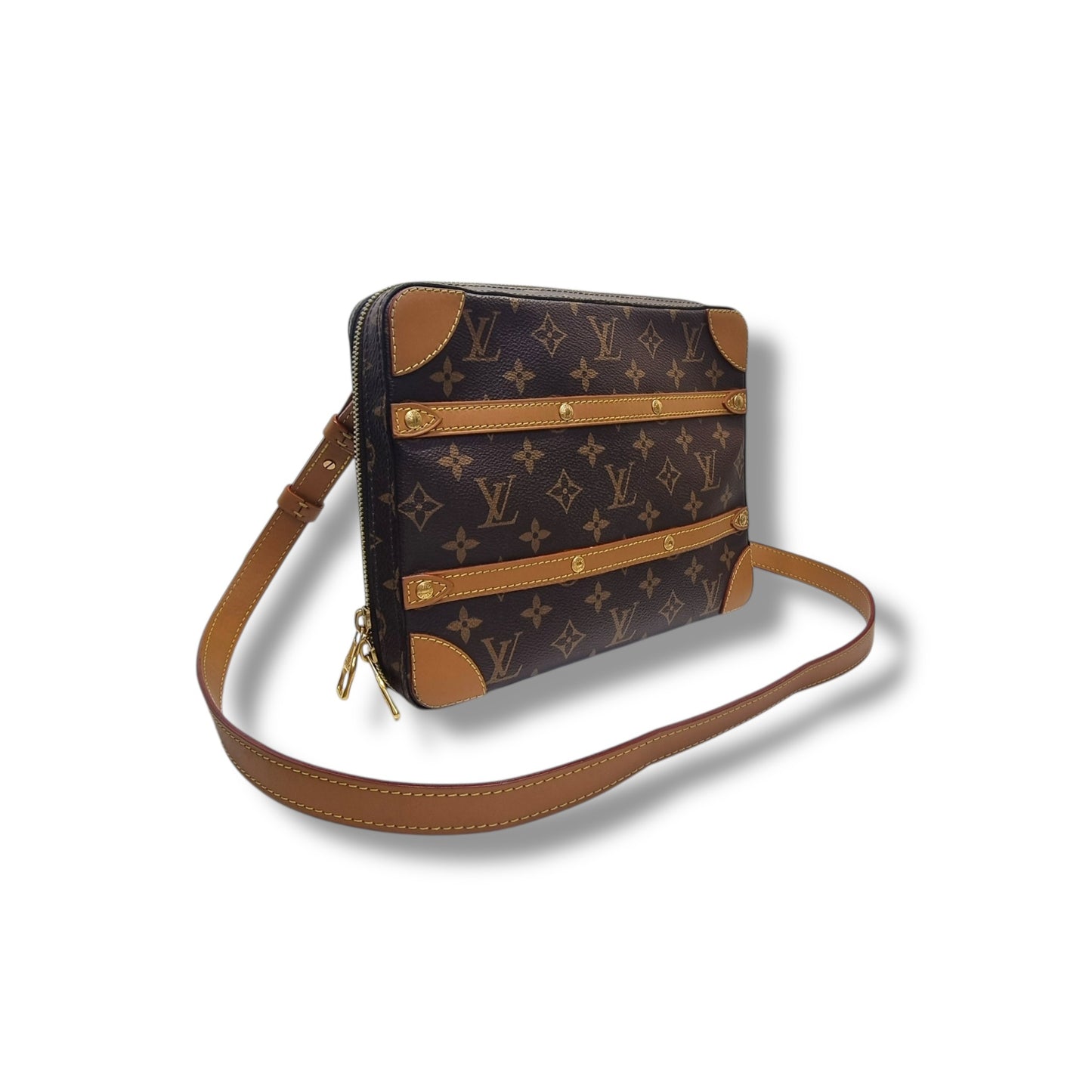 Louis Vuitton Soft Trunk Messenger Pm Monogram Ghw