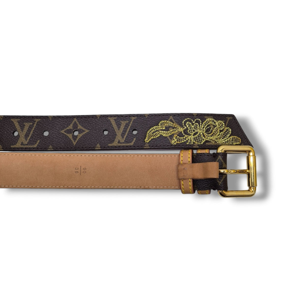 Louis Vuitton Dentelle Belt Monogram Ghw