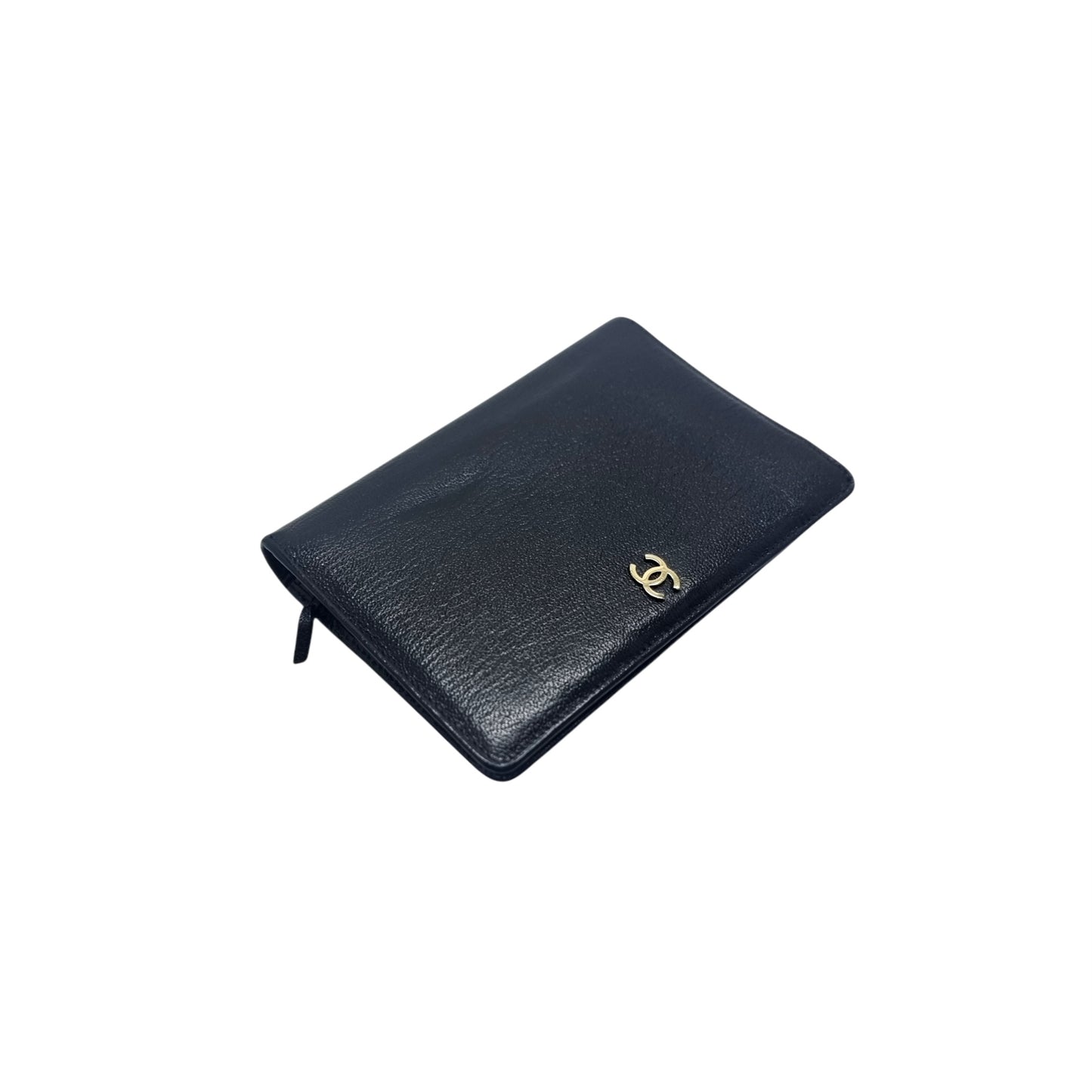 Chanel Wallet Bifold/Passport Holder Caviar Ghw (Black)