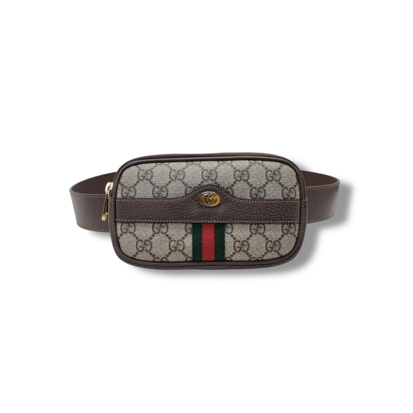 Gucci Belt Bag GG Ophidia Supreme Canvas Ghw (Beige/Brown)