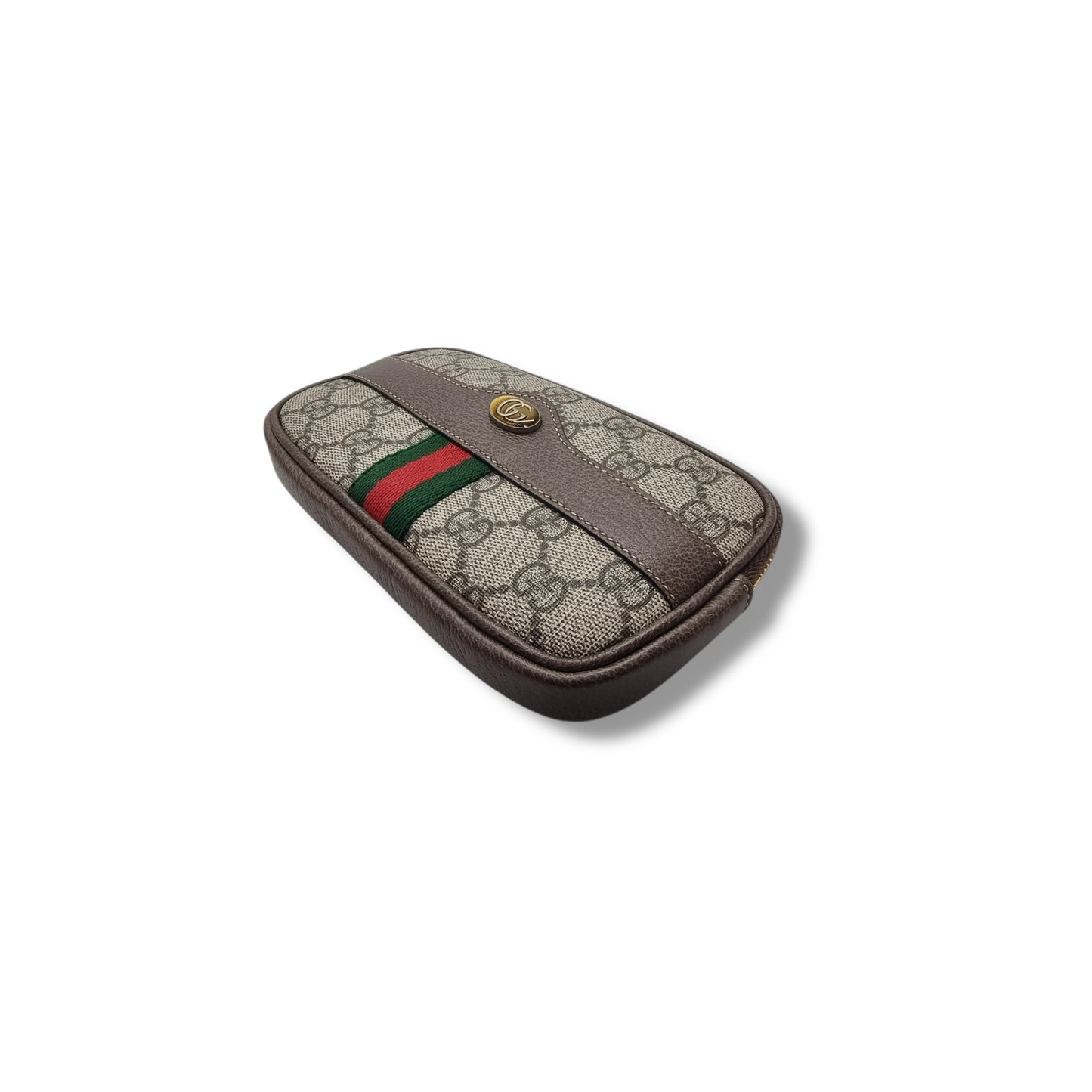 Gucci Belt Bag GG Ophidia Supreme Canvas Ghw (Beige/Brown)