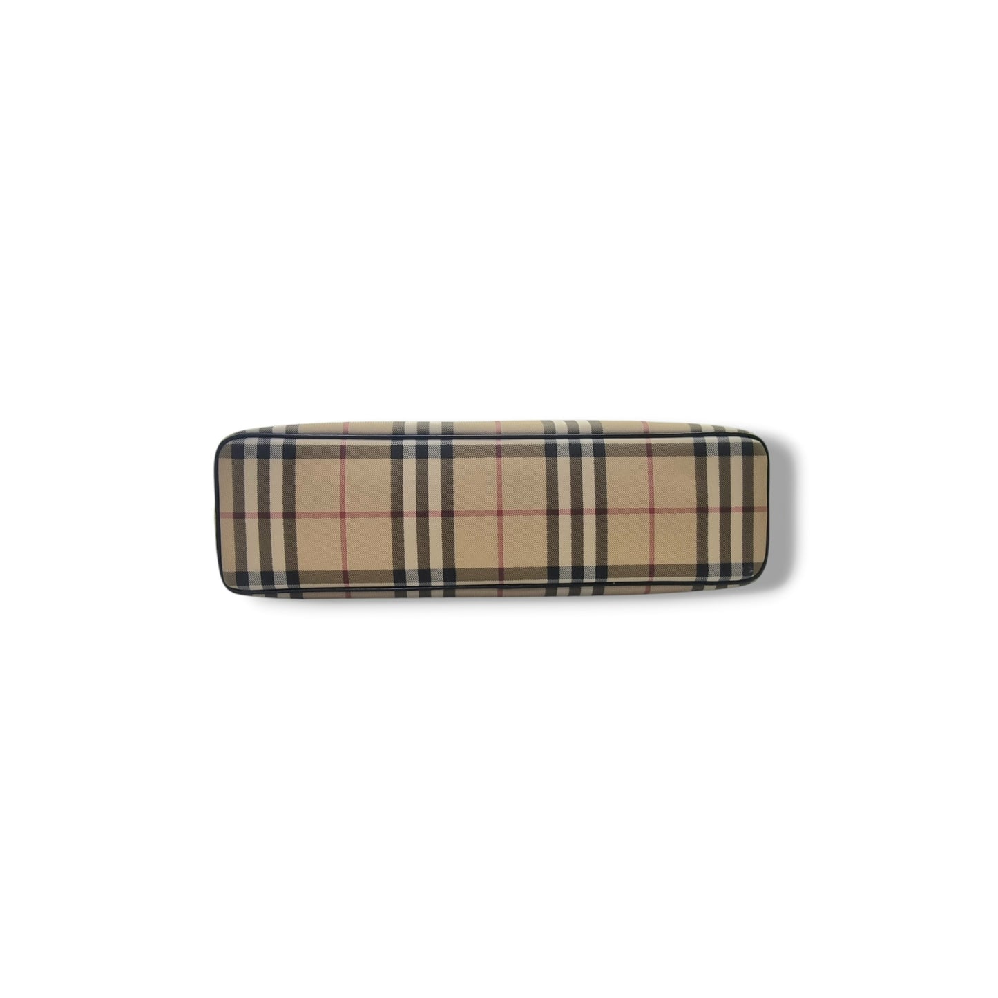 Burberry Horseferry Check Canvas Top Handle Bag Shw (Black)