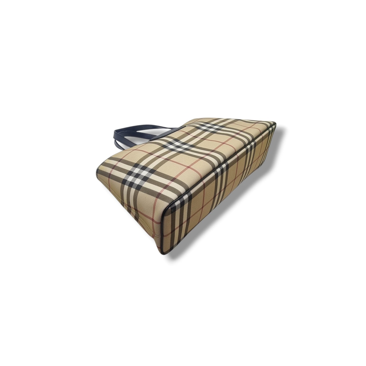 Burberry Horseferry Check Canvas Top Handle Bag Shw (Black)