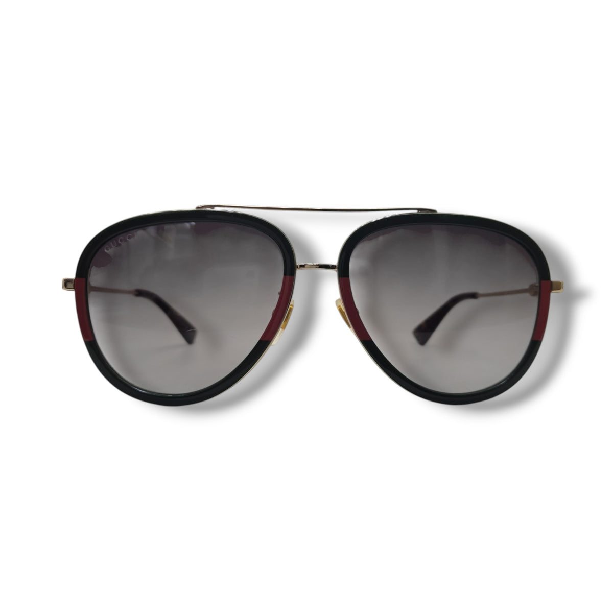 Gucci Sunglasses Web Aviator Ghw (Green/Red)