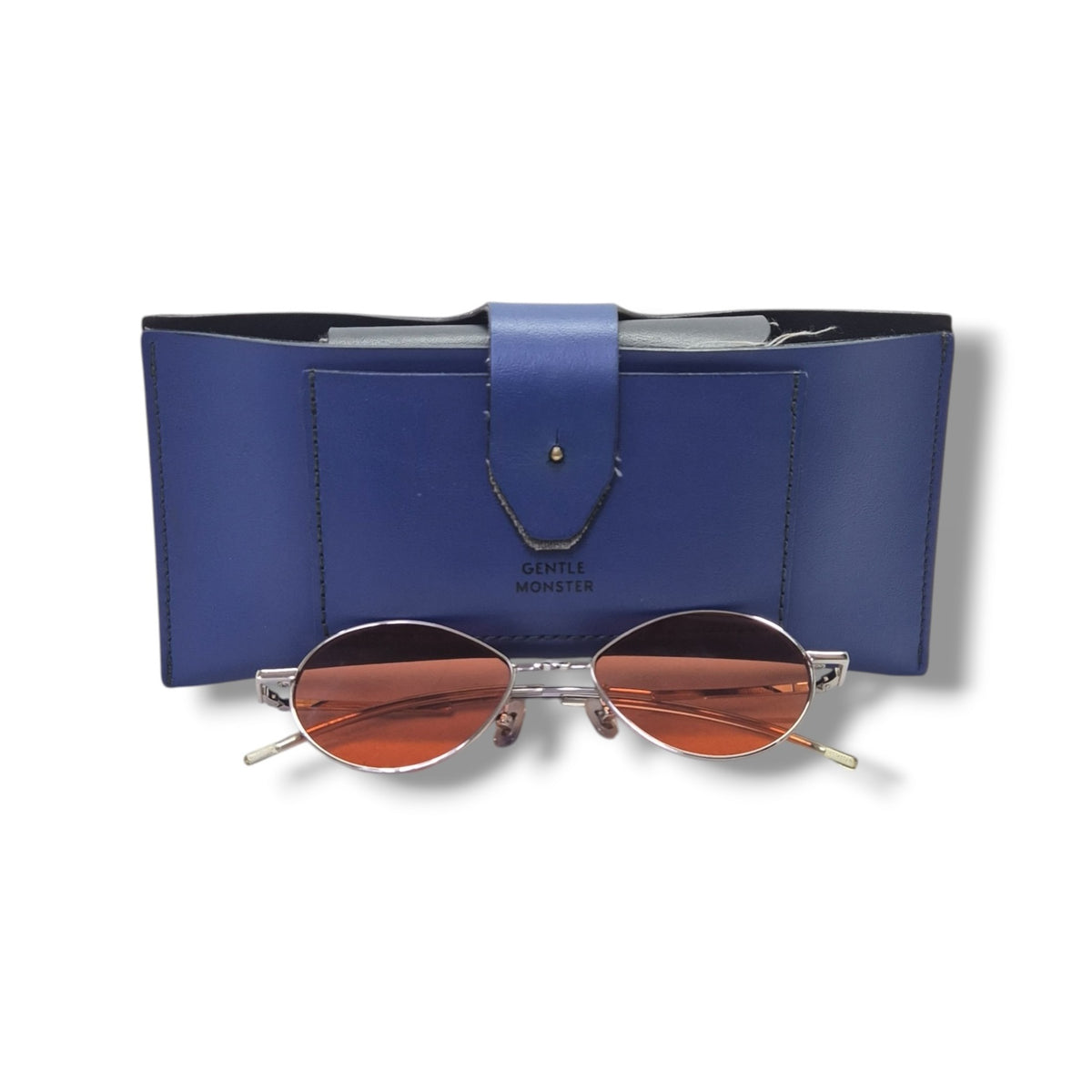 Gentle Monster Sunglasses Cobalt 02 (Orange/Silver)