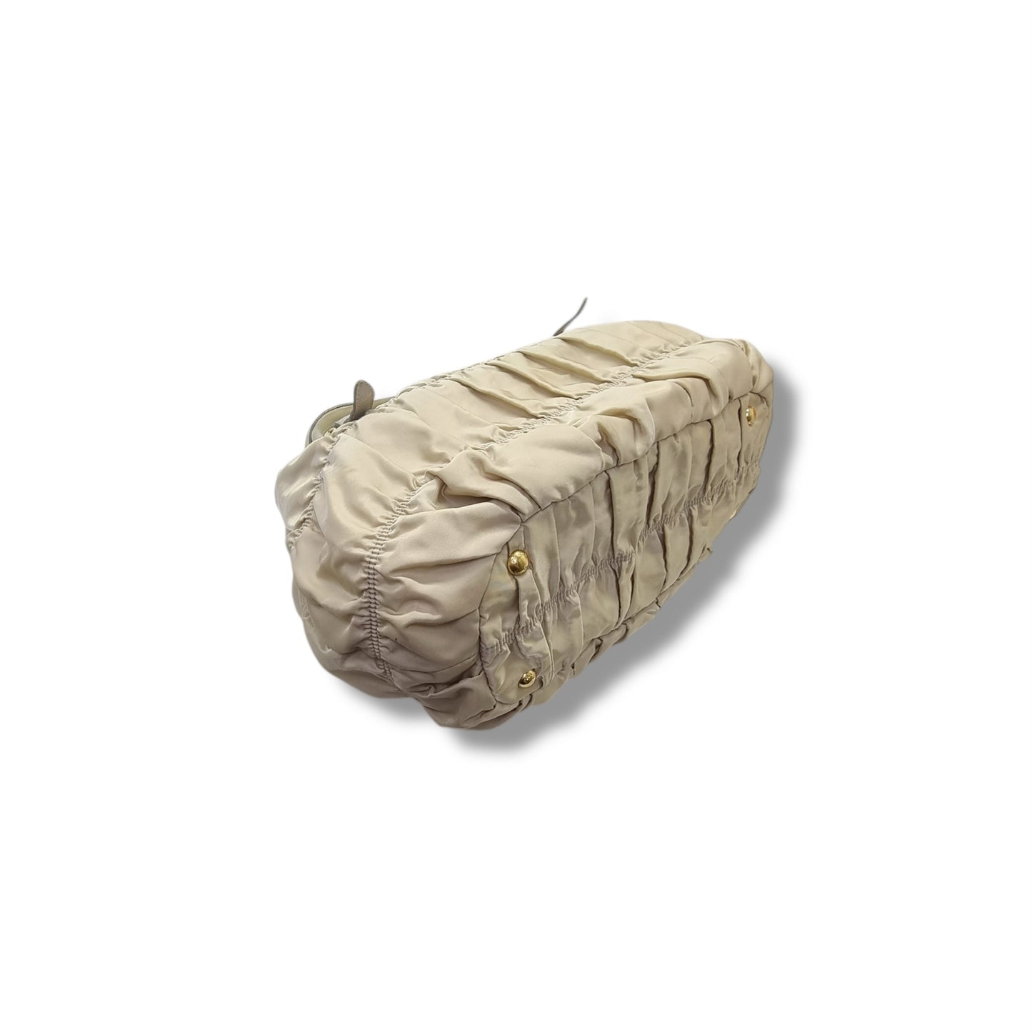 Prada Nylon Gaufre Tote Bag Ghw (Off White)