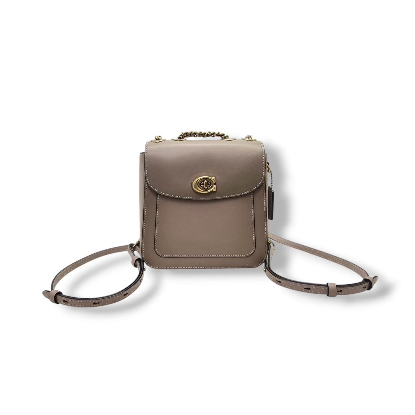 Coach Madison Convertible Backpack 18 Calfskin Ghw (Brown)