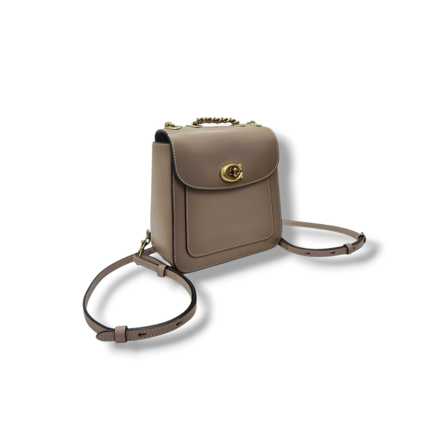 Coach Madison Convertible Backpack 18 Calfskin Ghw (Brown)