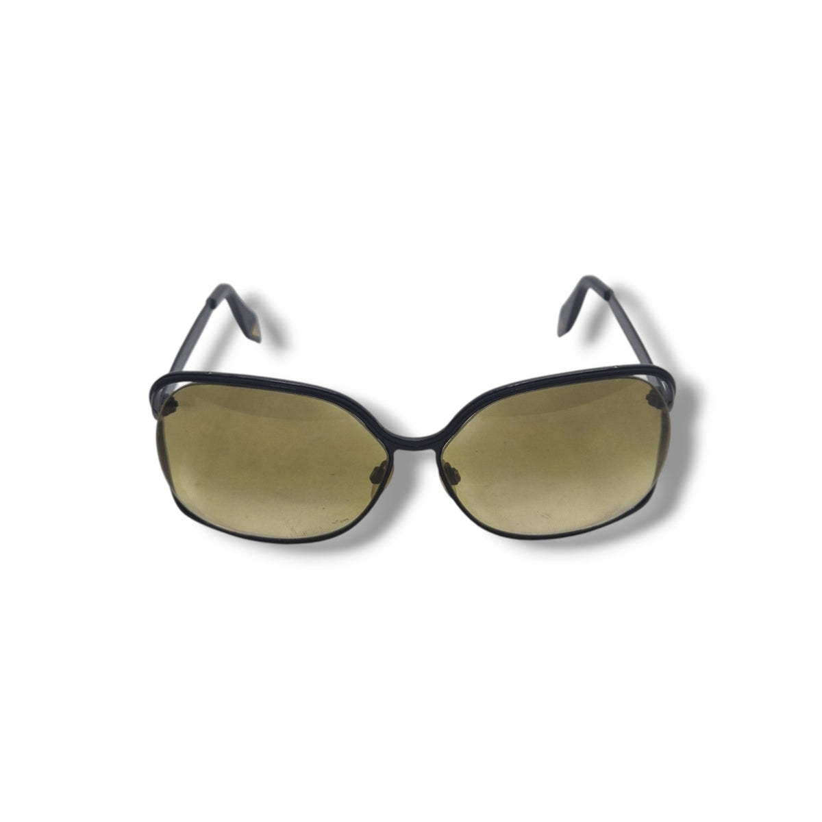 Victoria Beckham Navigator Style Sunglasses (Brown/Gold)