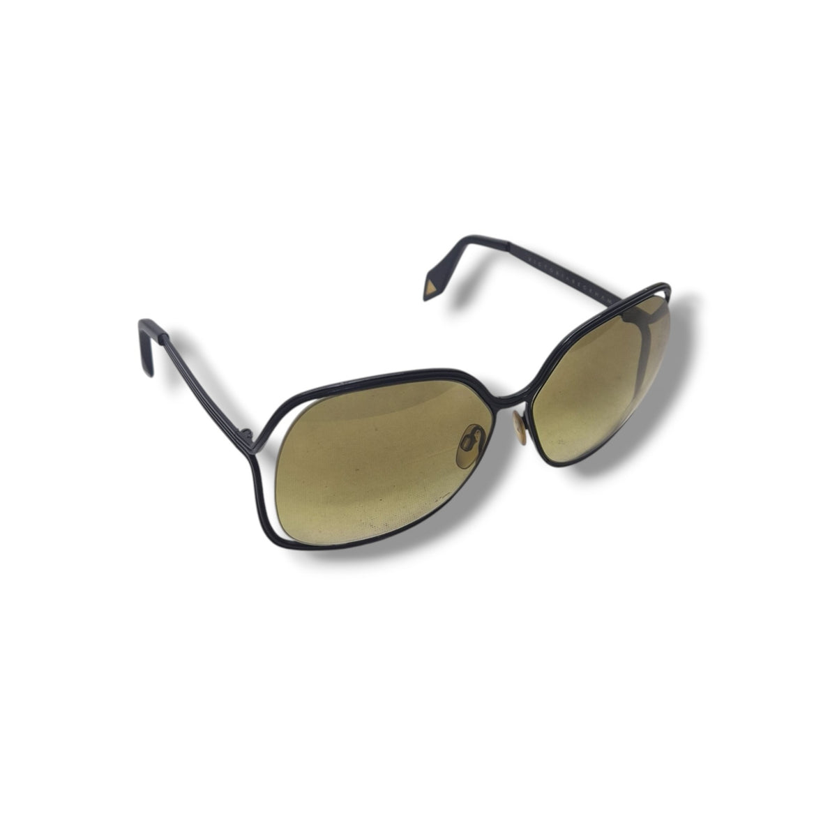 Victoria Beckham Navigator Style Sunglasses (Brown/Gold)