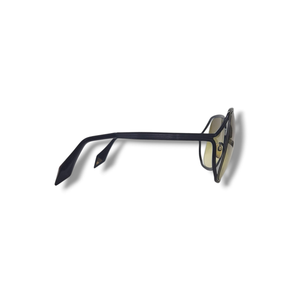 Victoria Beckham Navigator Style Sunglasses (Brown/Gold)
