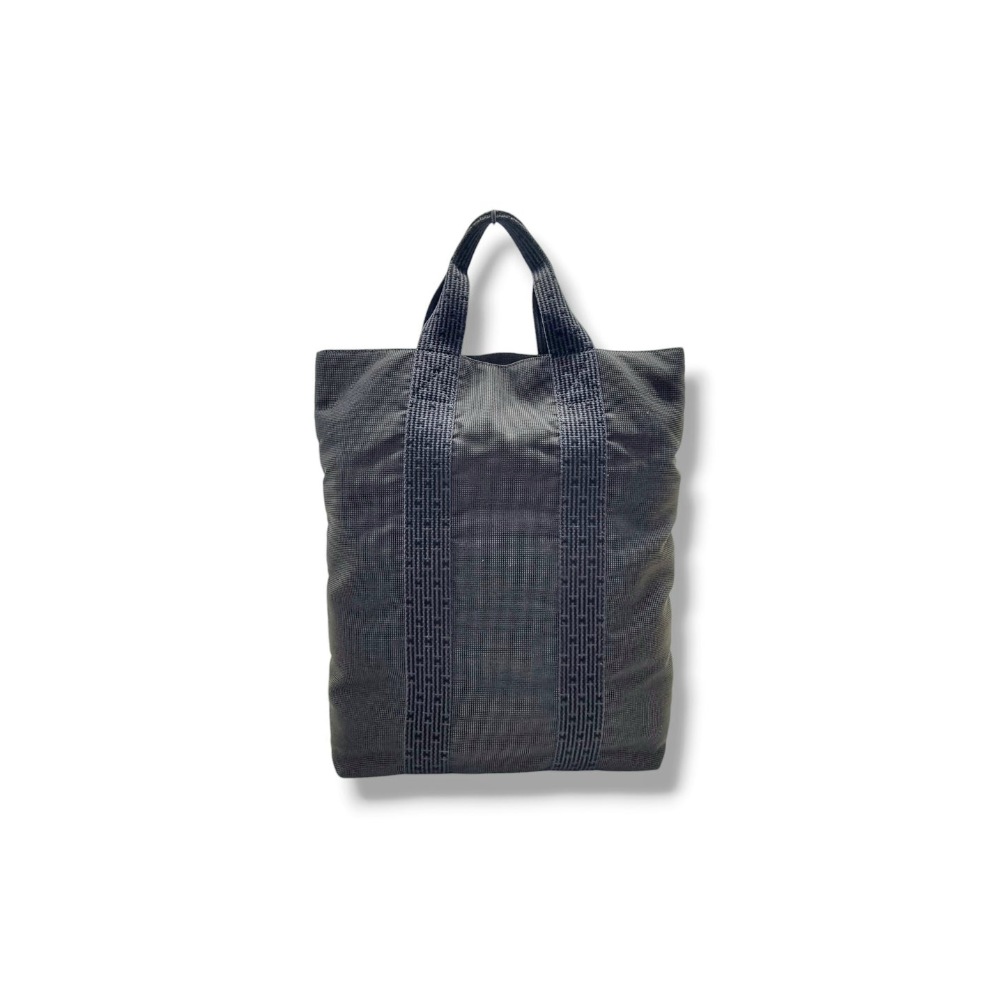 Hermes Herline Cabas Canvas Tote Phw (Grey/Black)