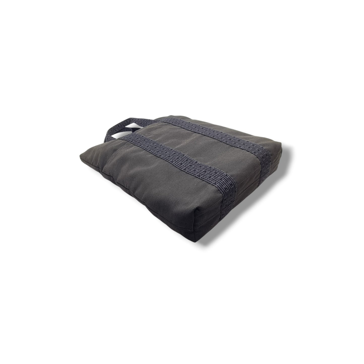 Hermes Herline Cabas Canvas Tote Phw (Grey/Black)
