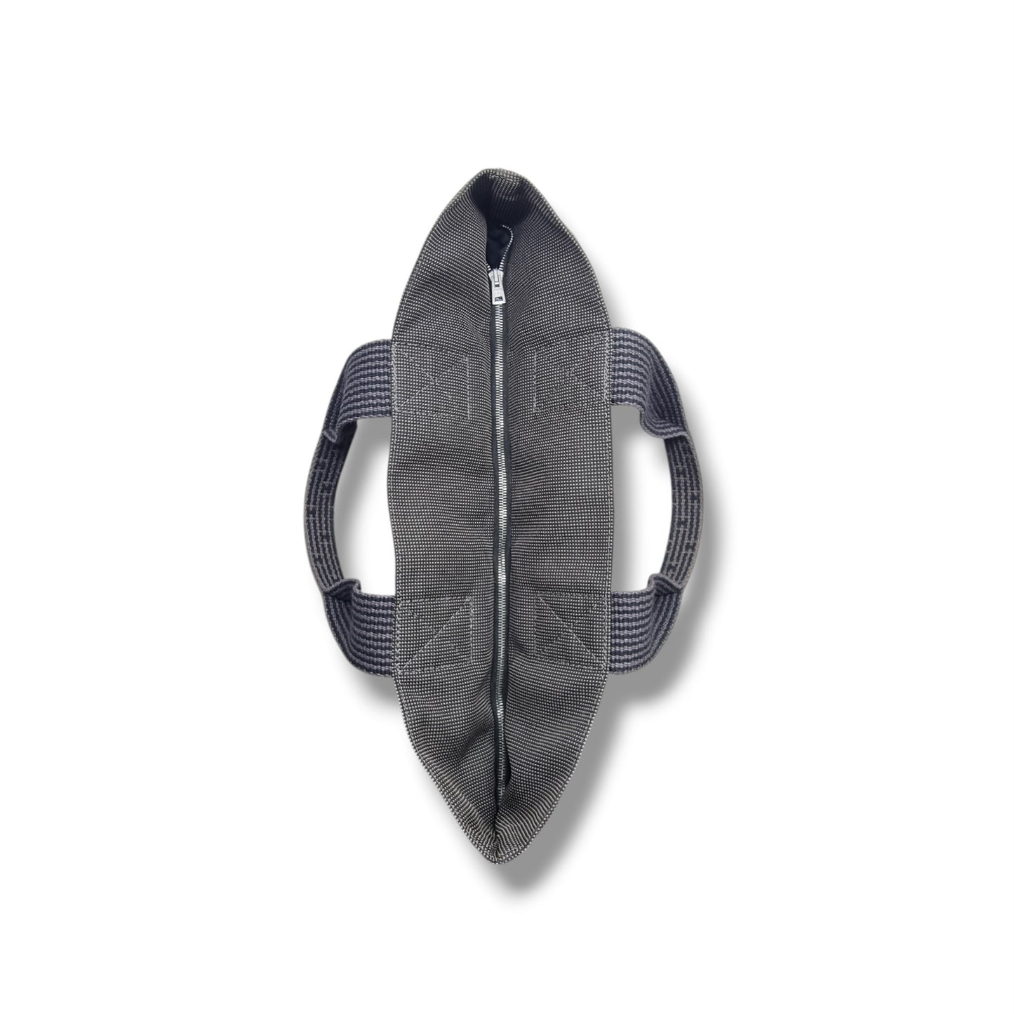 Hermes Herline Cabas Canvas Tote Phw (Grey/Black)