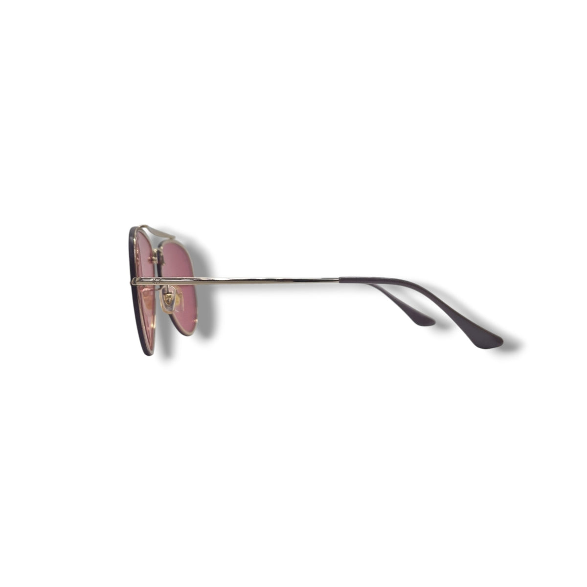 Ray Ban Blaze Aviator Sunglasses (Pink/Gold/Brown)