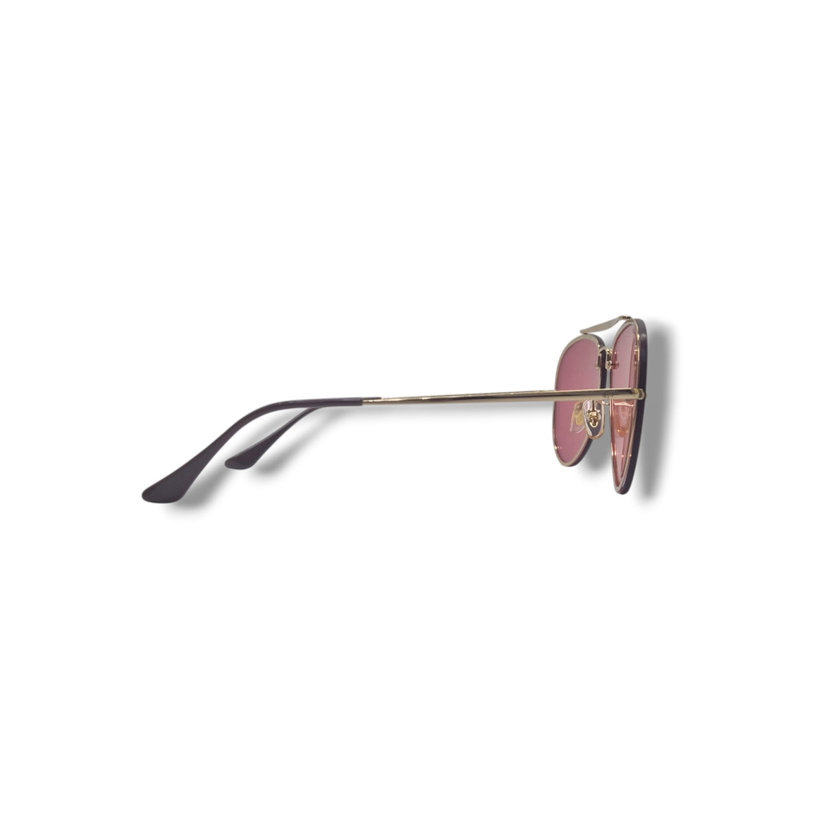 Ray Ban Blaze Aviator Sunglasses (Pink/Gold/Brown)