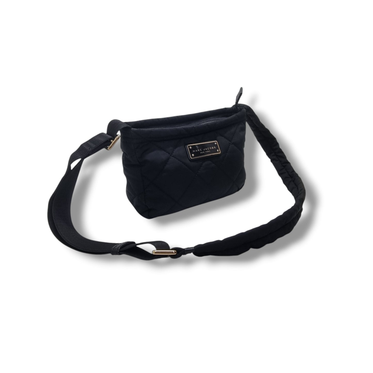 Marc Jacobs Quilted Nylon Crossbody Ghw (Black)