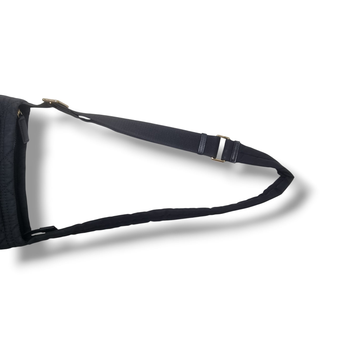 Marc Jacobs Quilted Nylon Crossbody Ghw (Black)