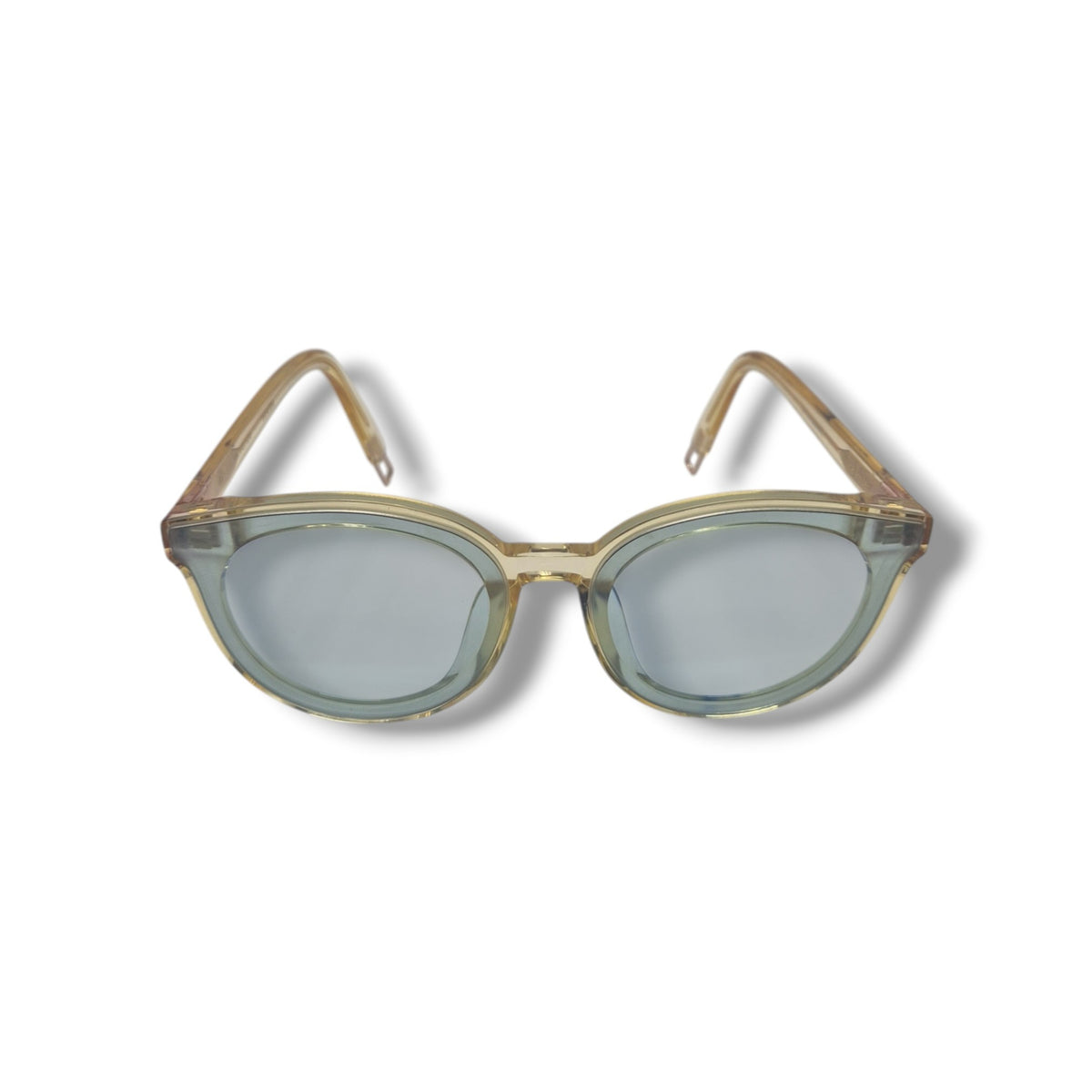 Gentle Monster Round Black Peter Acetate Sunglasses (Clear Yellow/Light Blue)