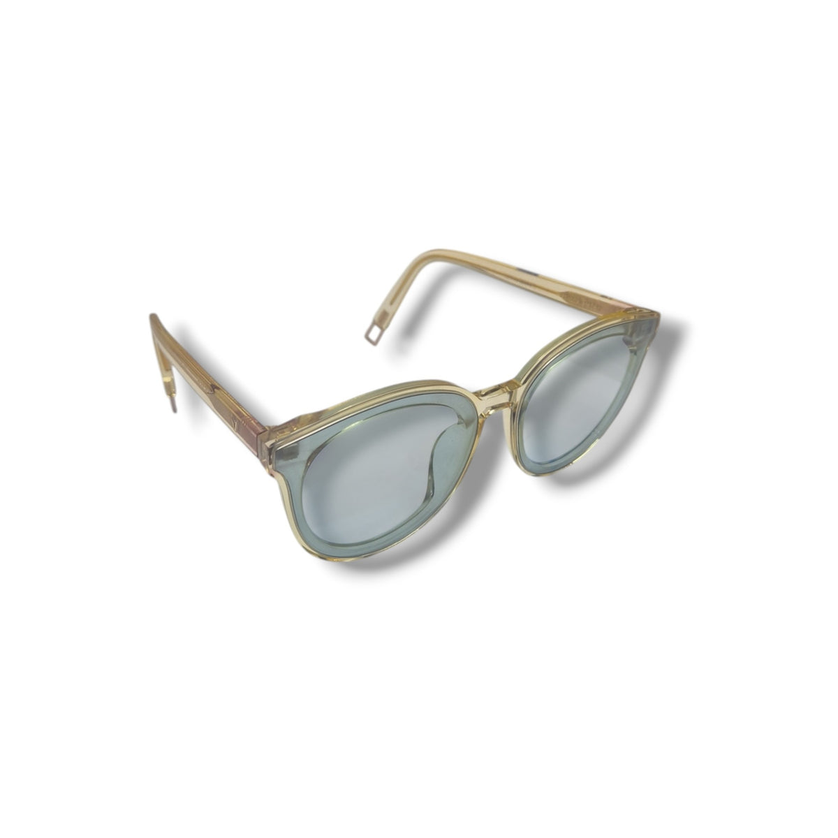 Gentle Monster Round Black Peter Acetate Sunglasses (Clear Yellow/Light Blue)