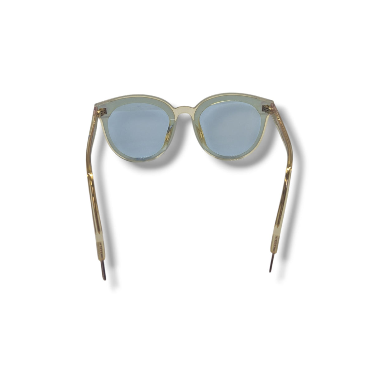 Gentle Monster Round Black Peter Acetate Sunglasses (Clear Yellow/Light Blue)