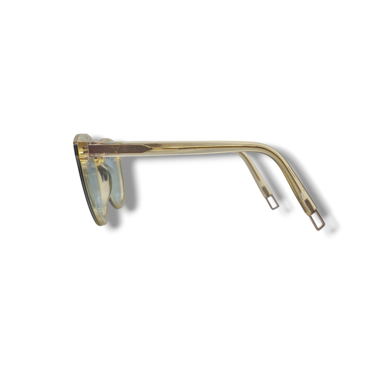 Gentle Monster Round Black Peter Acetate Sunglasses (Clear Yellow/Light Blue)
