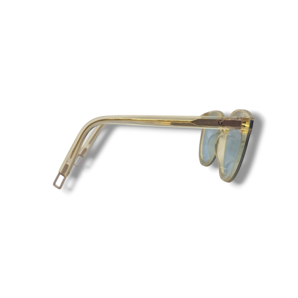 Gentle Monster Round Black Peter Acetate Sunglasses (Clear Yellow/Light Blue)