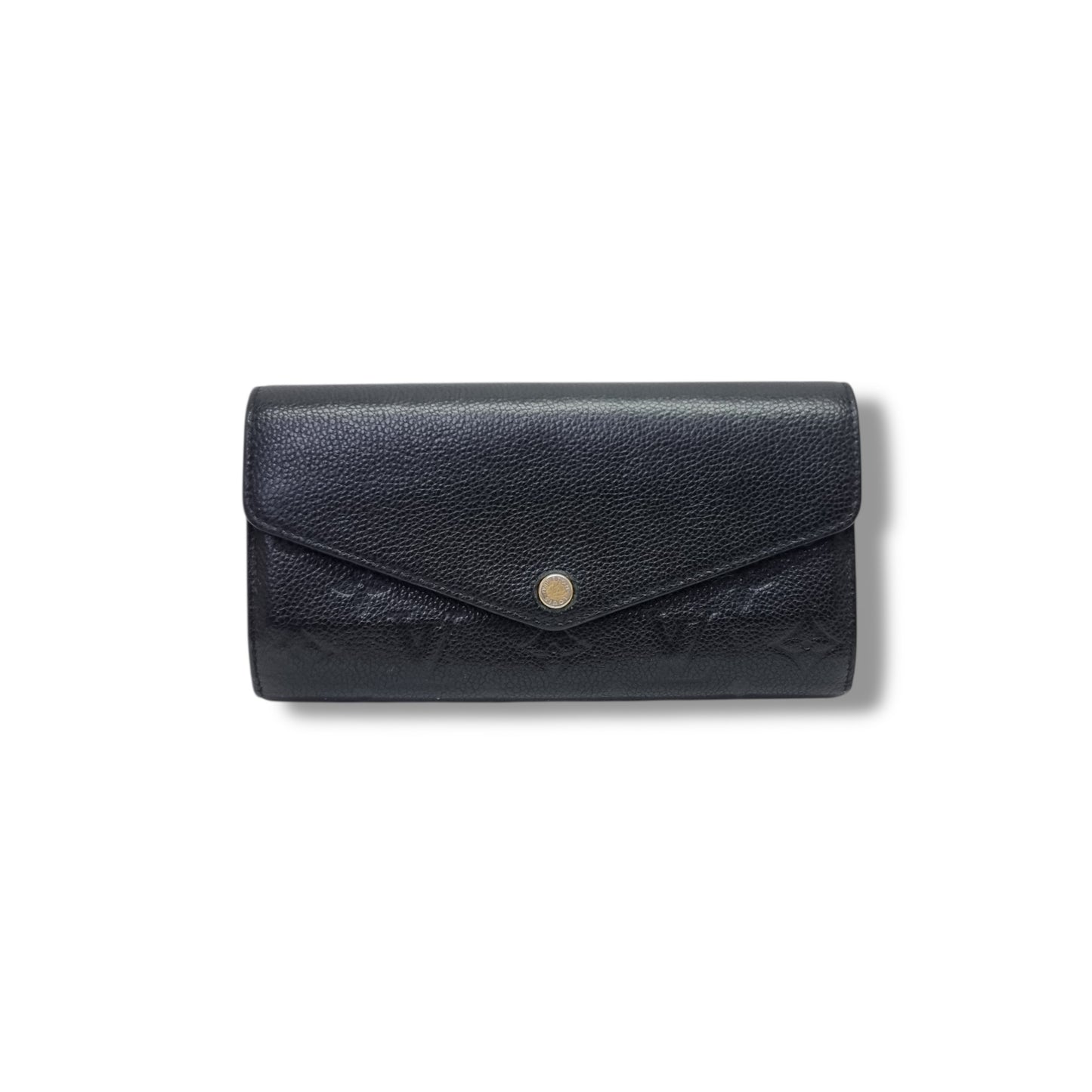 Louis Vuitton Sarah Wallet Monogram Empriente Black Ghw