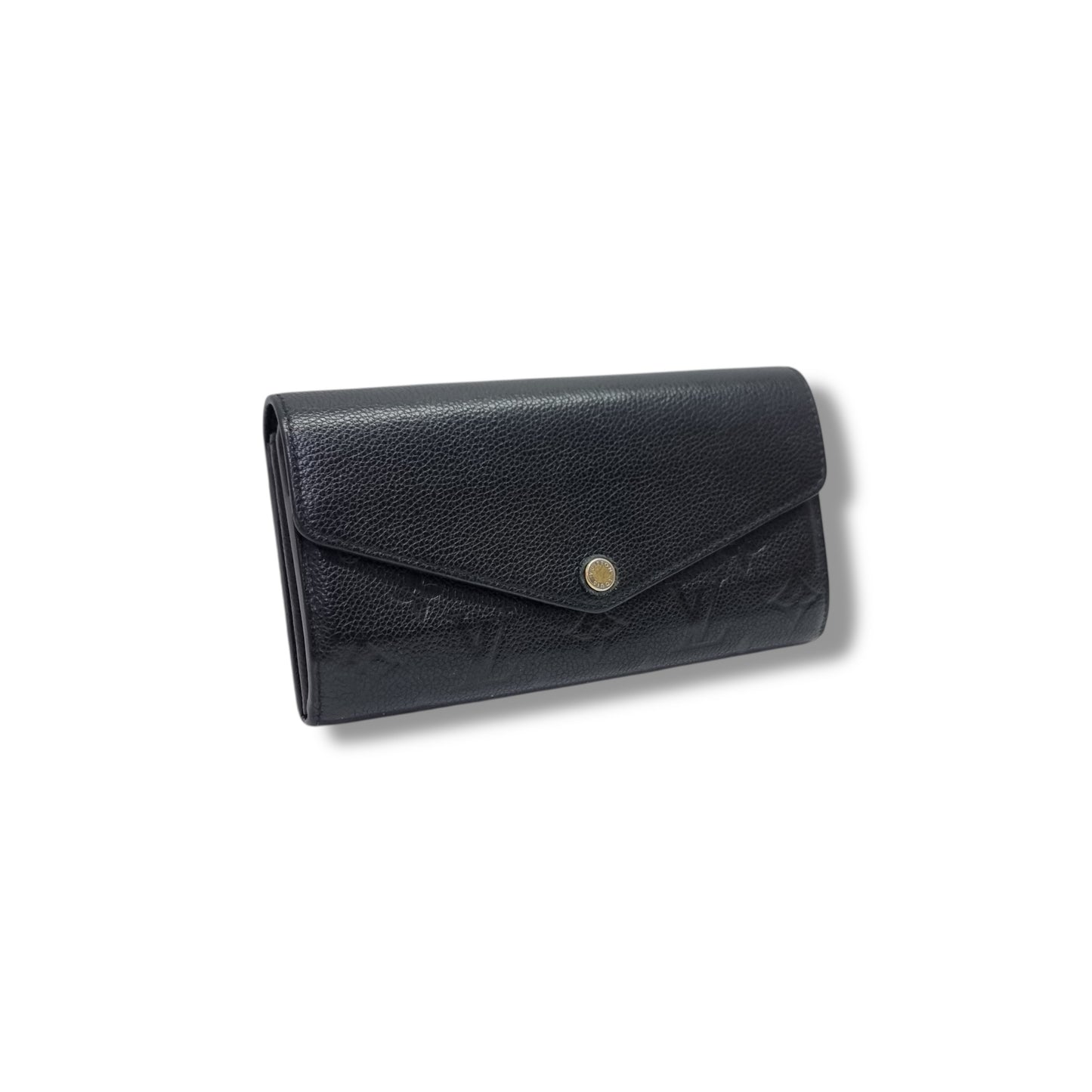 Louis Vuitton Sarah Wallet Monogram Empriente Black Ghw