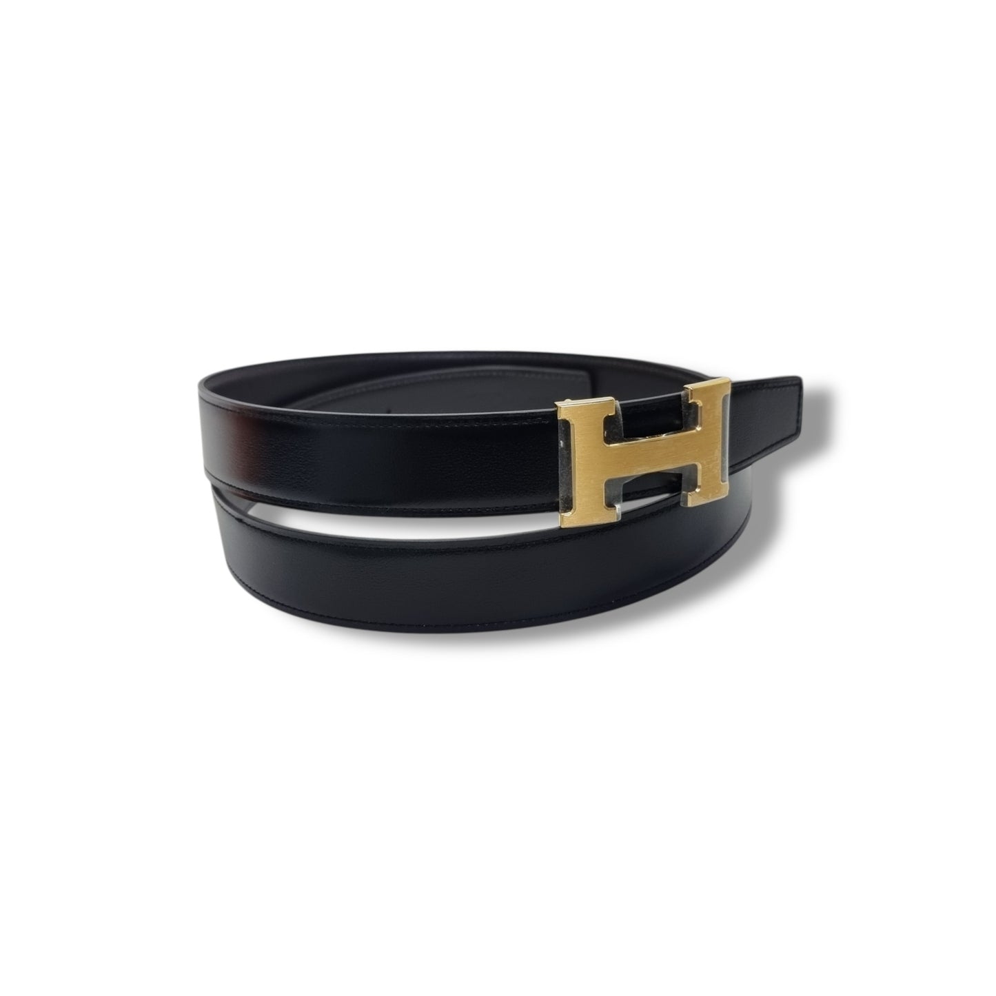 Hermes Constance Reversible Belt Leather Ghw (Black/Brown)