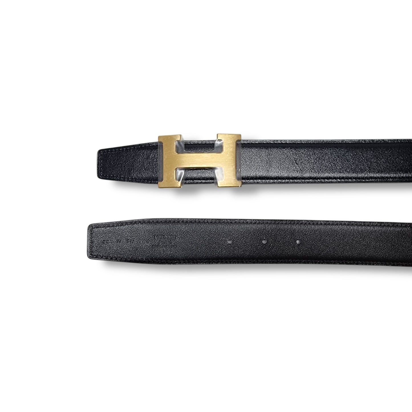 Hermes Constance Reversible Belt Leather Ghw (Black/Brown)
