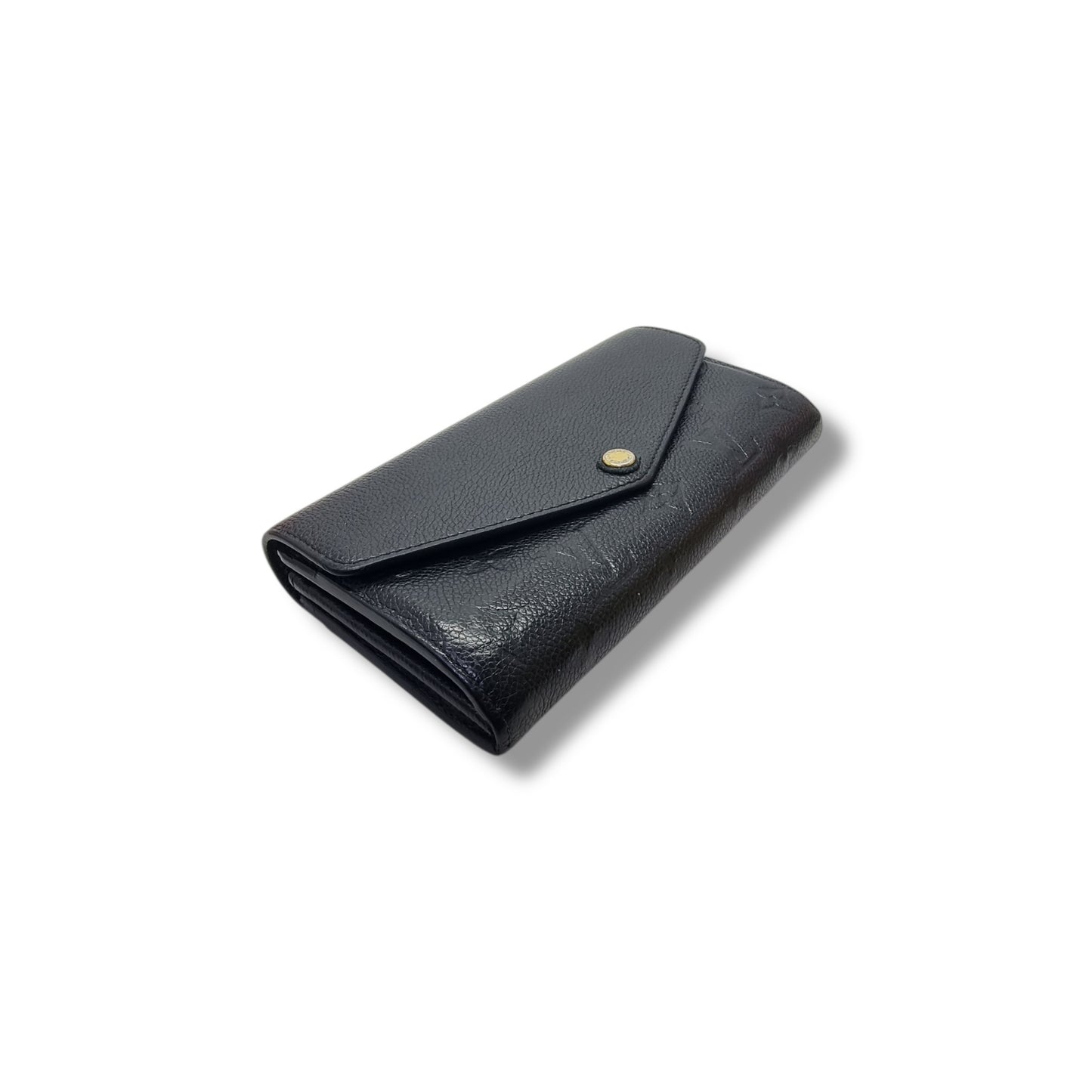 Louis Vuitton Sarah Wallet Monogram Empriente Black Ghw