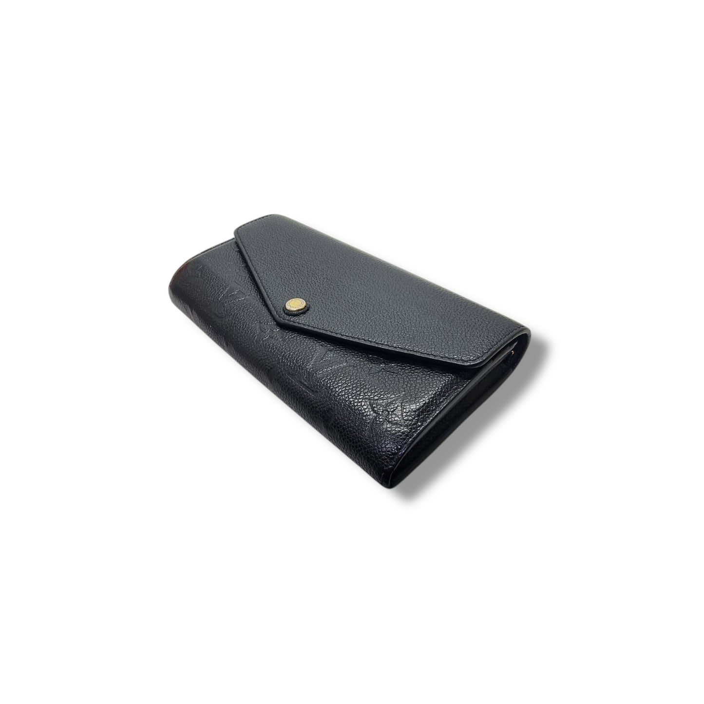 Louis Vuitton Sarah Wallet Monogram Empriente Black Ghw