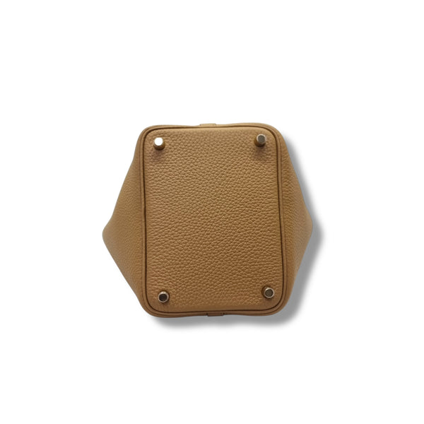 Hermes Picotin Lock 18 Taurillon Clemence Ghw (Biscuit)