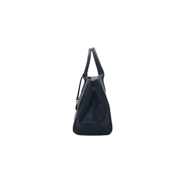 Blue Label Crestbridge Leather Tote Ghw (Black)