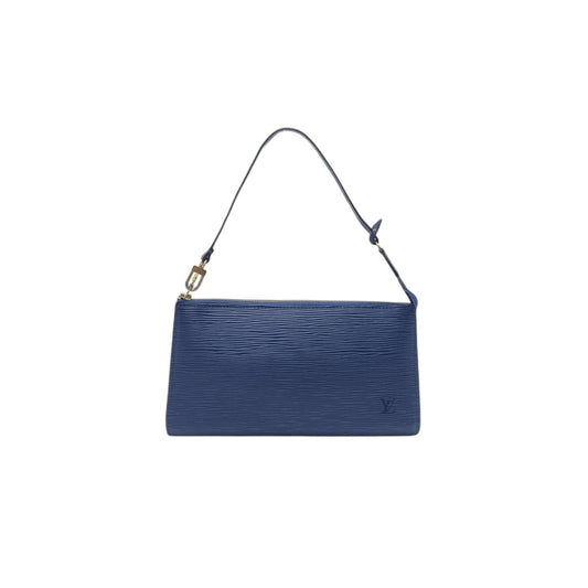Louis Vuitton Pochette Accessories Epi Blue Ghw