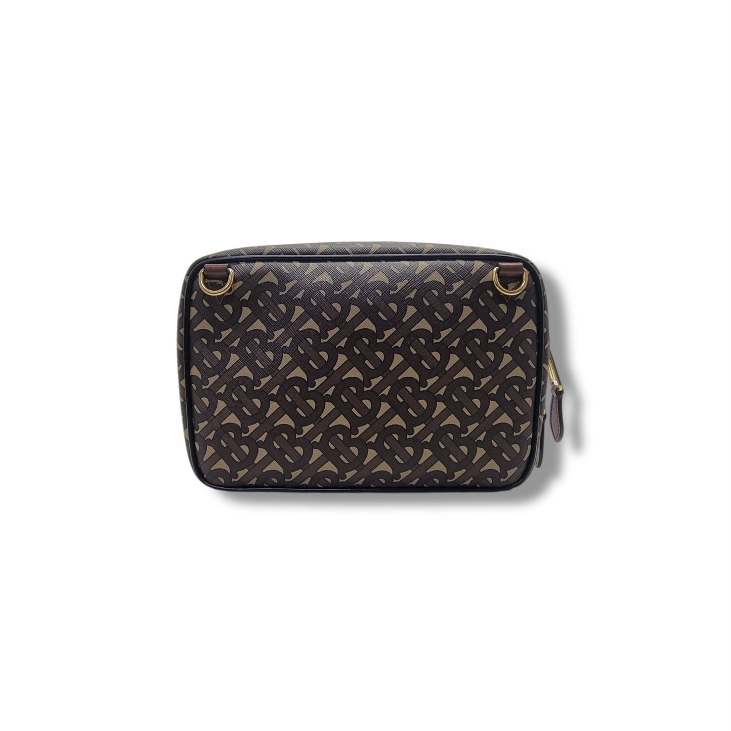 Burberry Men Canvas TB Print Crossbody Ghw ( Bridle Brown)