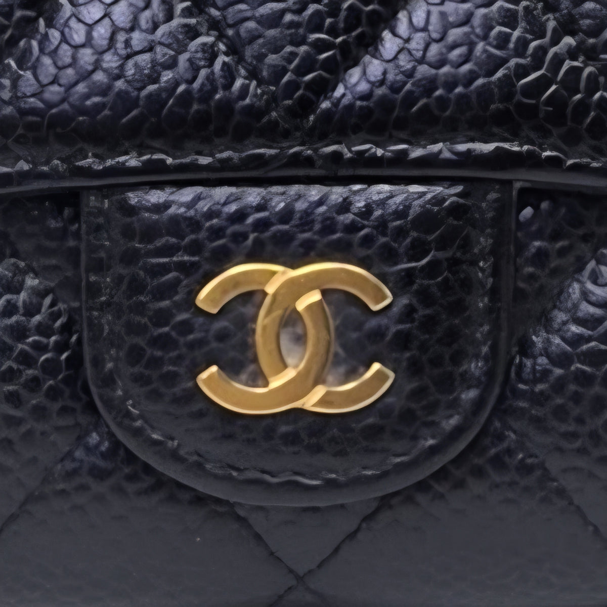 Chanel Card Holder Classic Flap Caviar Ghw (Black)