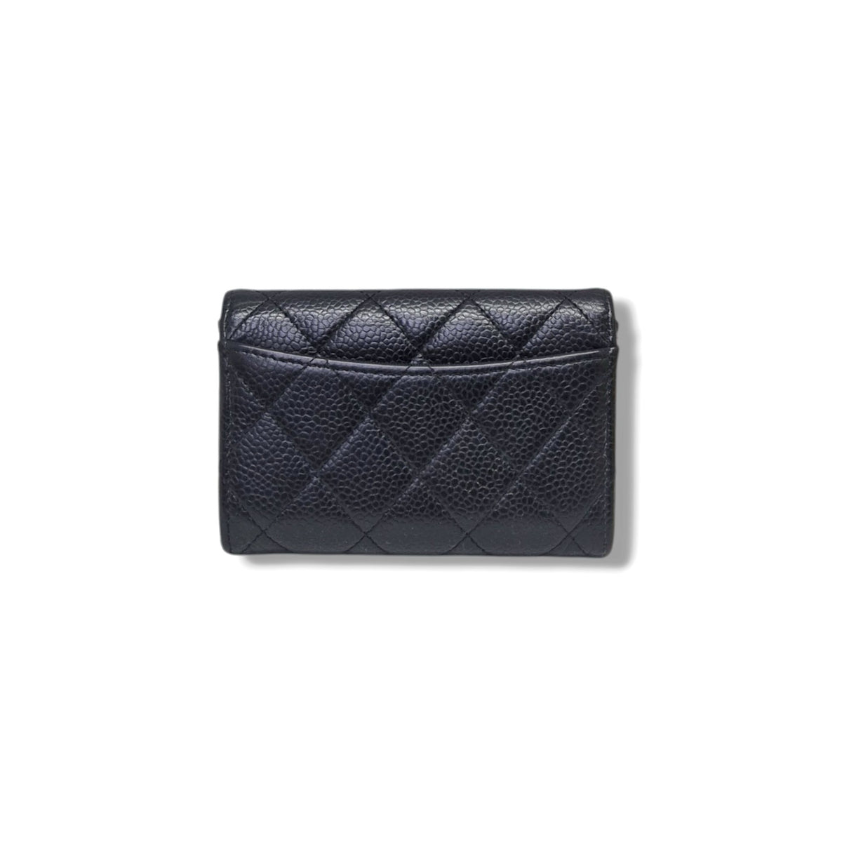 Chanel Card Holder Classic Flap Caviar Ghw (Black)