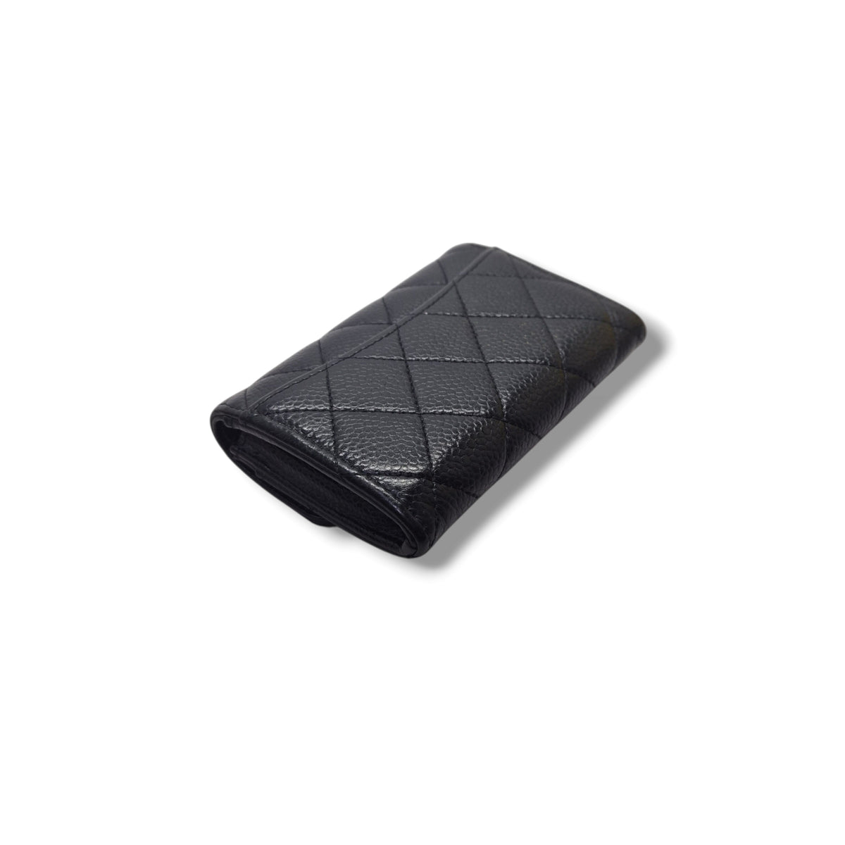 Chanel Card Holder Classic Flap Caviar Ghw (Black)