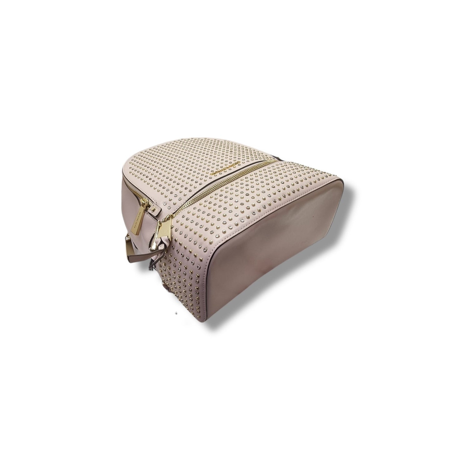 Micheal Kors Backpack Khea Studded Saffiano Leather Ghw (Pink )