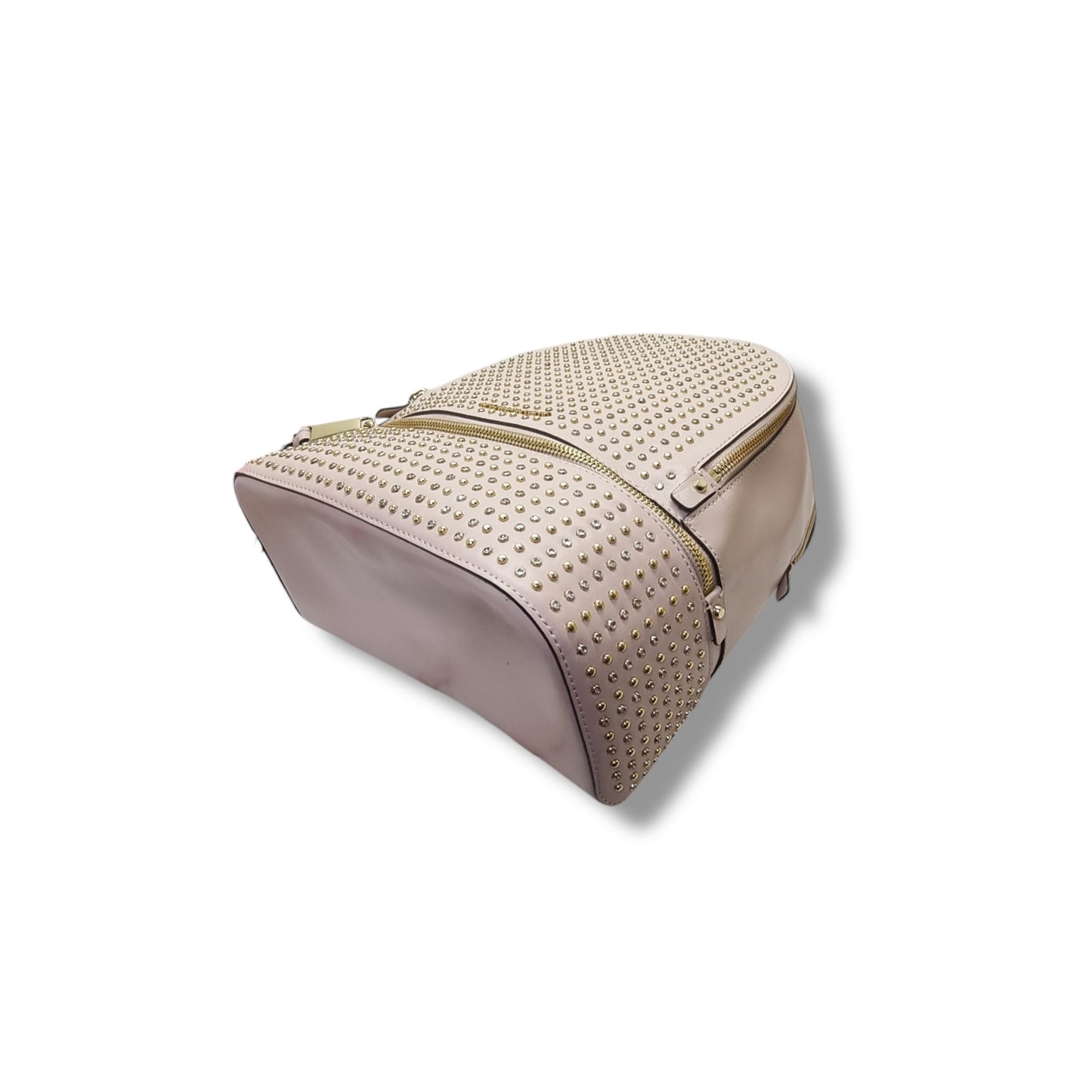 Micheal Kors Backpack Khea Studded Saffiano Leather Ghw (Pink )