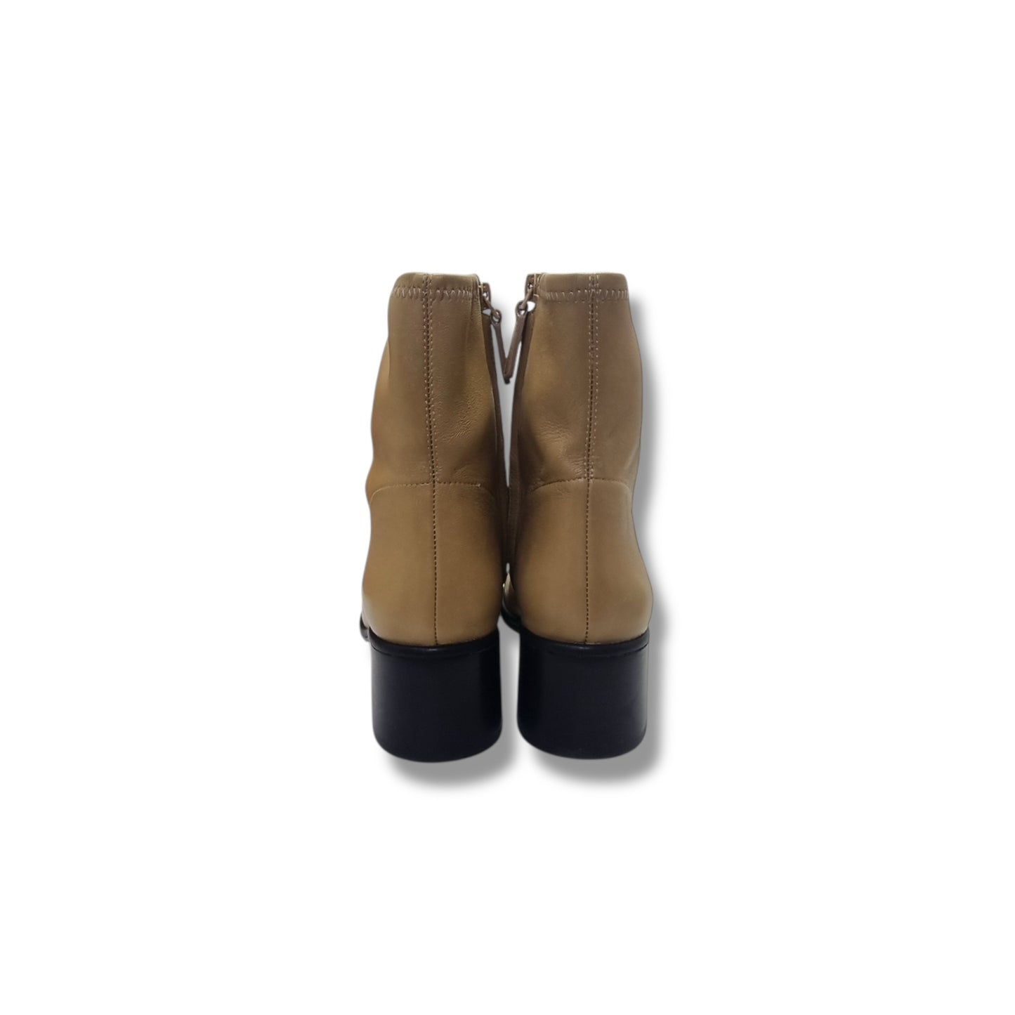 Tory Burch Cap Toe Heel Ankle Boots (Brown/Black)