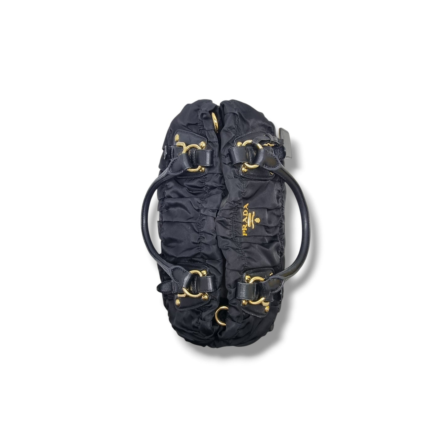 Prada BN1789 Nylon Gaufre Tote Ghw (Black)