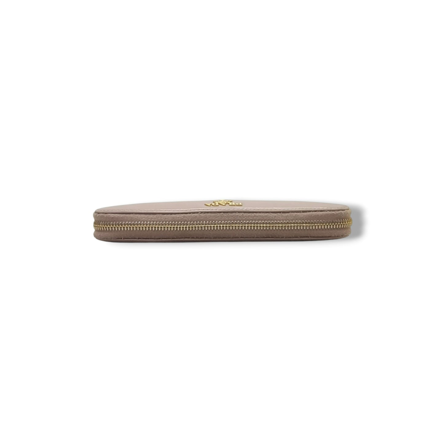 Prada 1ML506 Vitello Move Zippy Wallet Ghw (Beige)