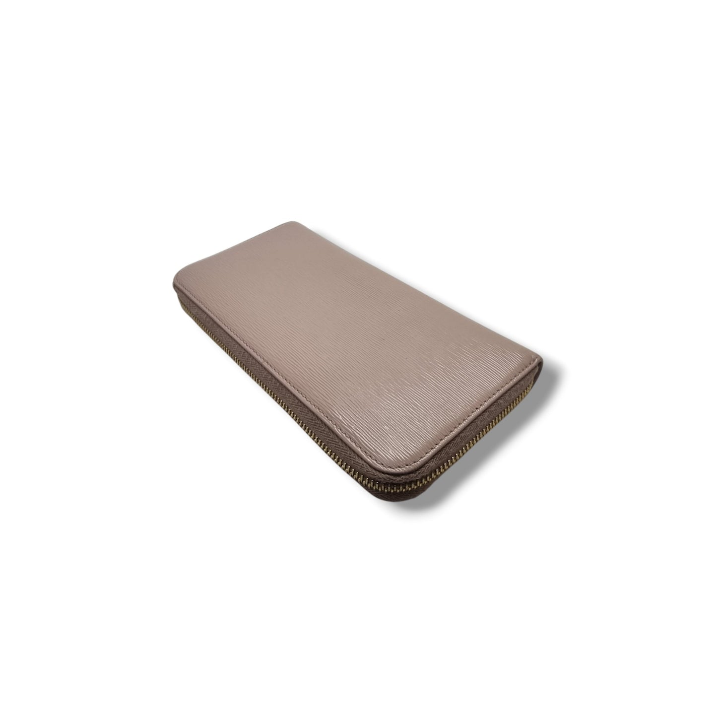Prada 1ML506 Vitello Move Zippy Wallet Ghw (Beige)